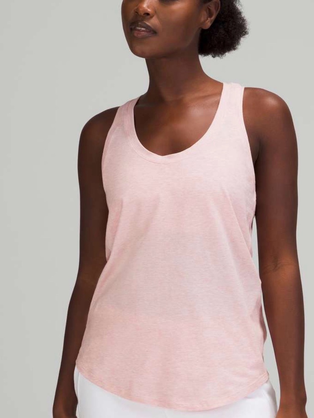 lululemon athletica heathered Pink Puff Love Tank Top 10